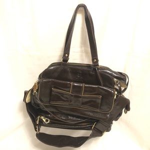 Honey by the Bumble Collection Leather Diaper Bag
